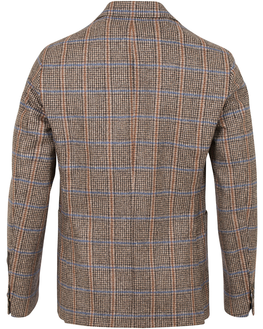 Herr | Kavajer | Oscar Jacobson | Epic Check Fratelli Tallia Di Delfino Blazer Brown