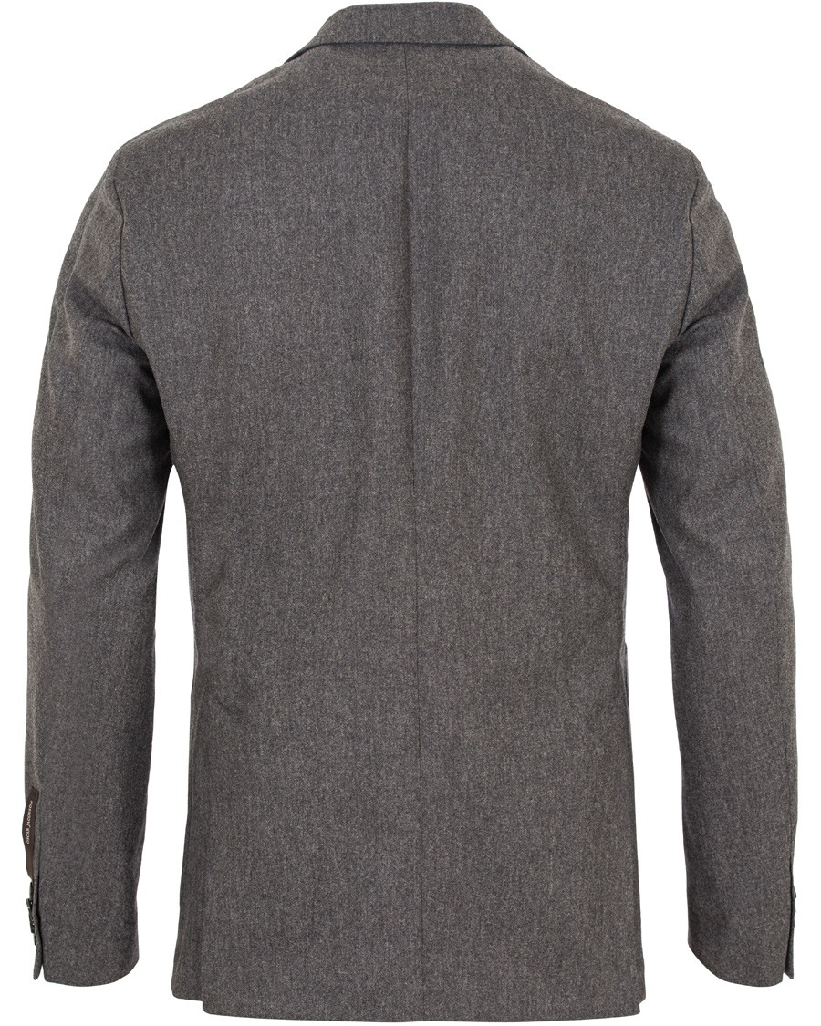 Herr | Kavajer | Oscar Jacobson | Einar Flannel Blazer Dark Grey