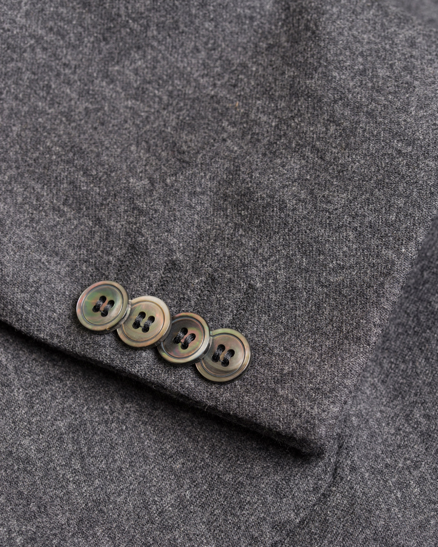 Herr | Kavajer | Oscar Jacobson | Einar Flannel Blazer Dark Grey