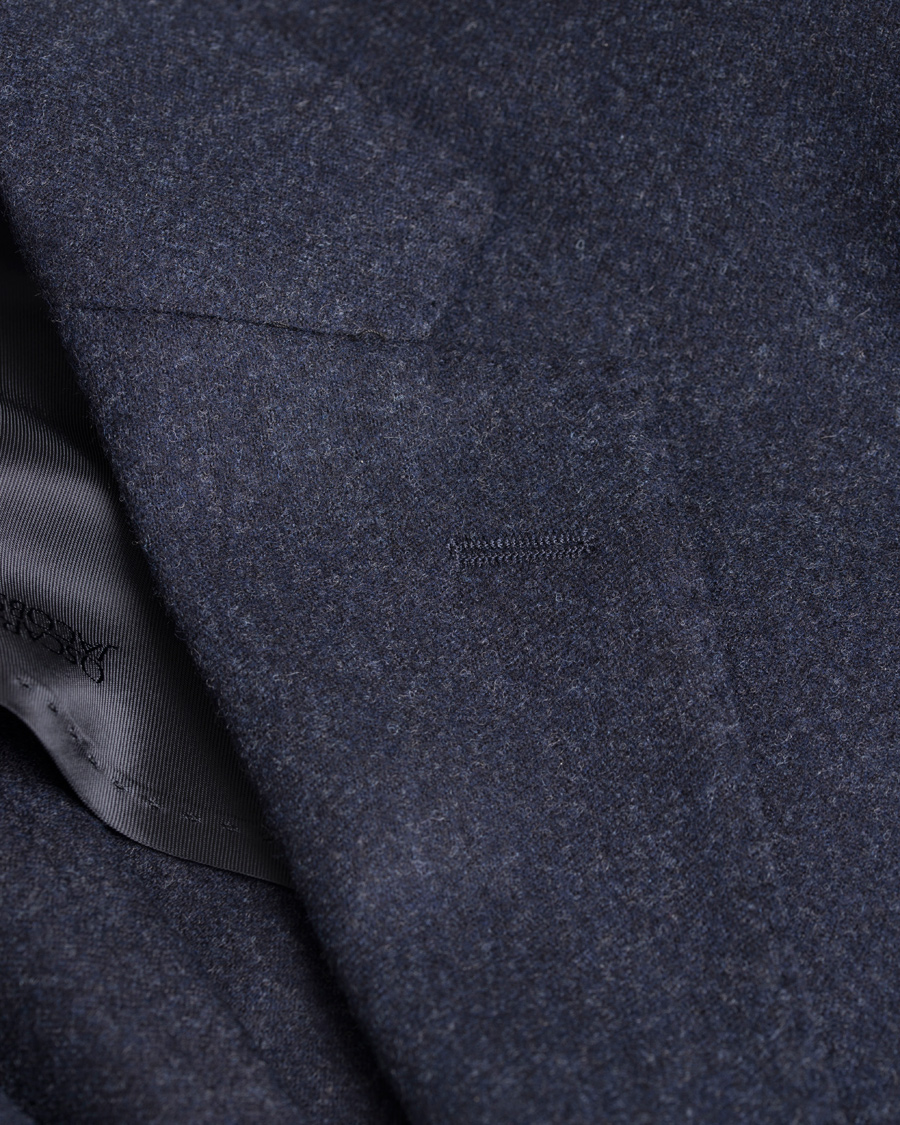 Herr | Kavajer | Oscar Jacobson | Einar Flannel Blazer Navy