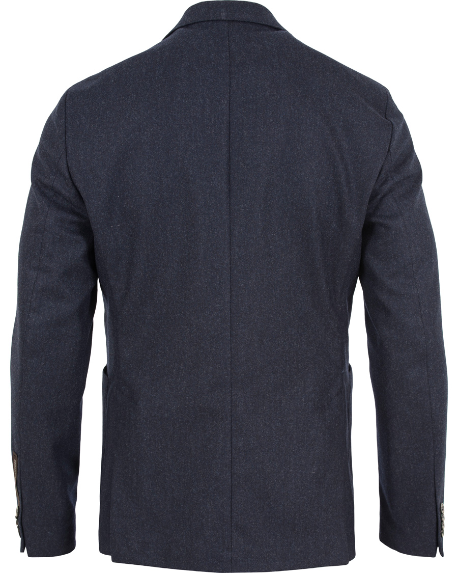 Herr | Kavajer | Oscar Jacobson | Einar Flannel Blazer Navy