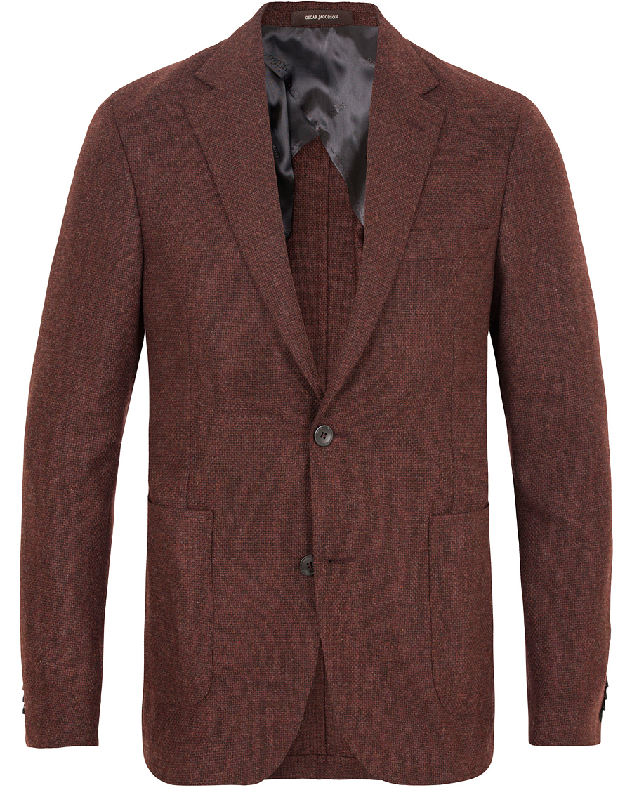 Herr | Kavajer | Oscar Jacobson | Einar Structure Blazer Red