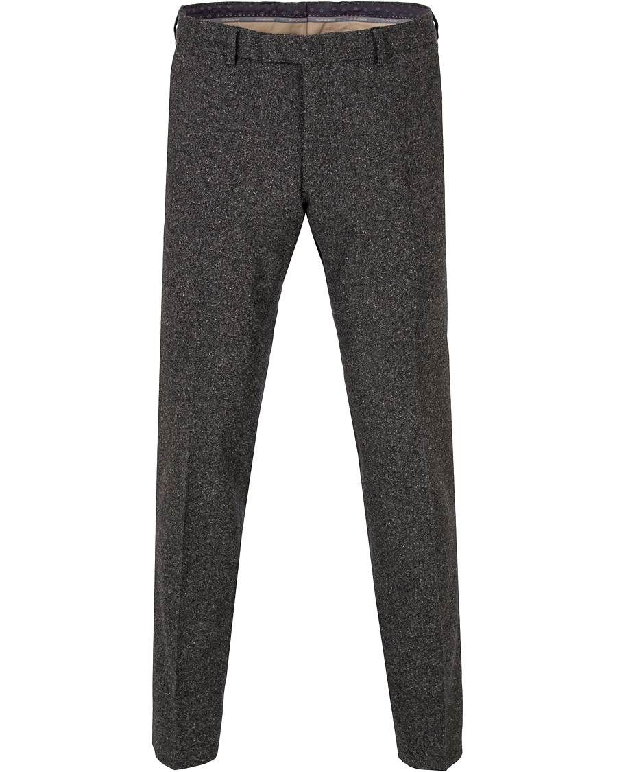 Herr | Byxor | Oscar Jacobson | Damien Lambswool Trousers Dark Grey