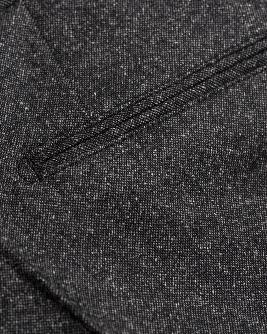 Herr | Byxor | Oscar Jacobson | Damien Lambswool Trousers Dark Grey