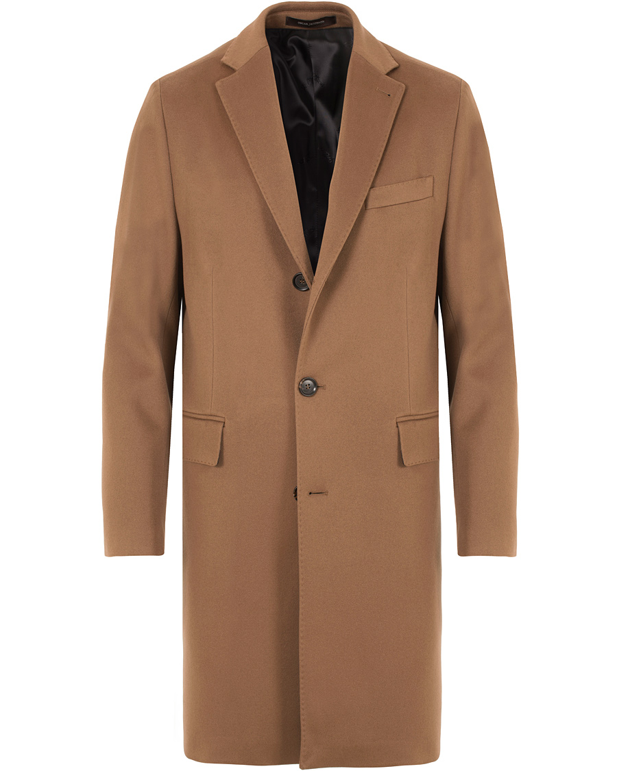 Herr | Jackor | Oscar Jacobson | Savile Row Loro Piana Storm System Coat Dark Brown