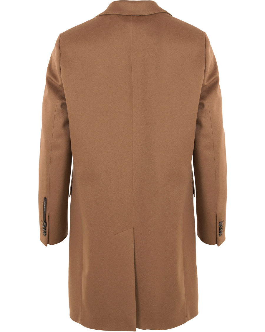 Herr | Jackor | Oscar Jacobson | Savile Row Loro Piana Storm System Coat Dark Brown