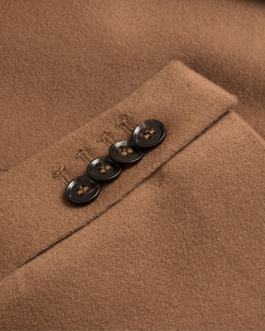 Herr | Jackor | Oscar Jacobson | Savile Row Loro Piana Storm System Coat Dark Brown
