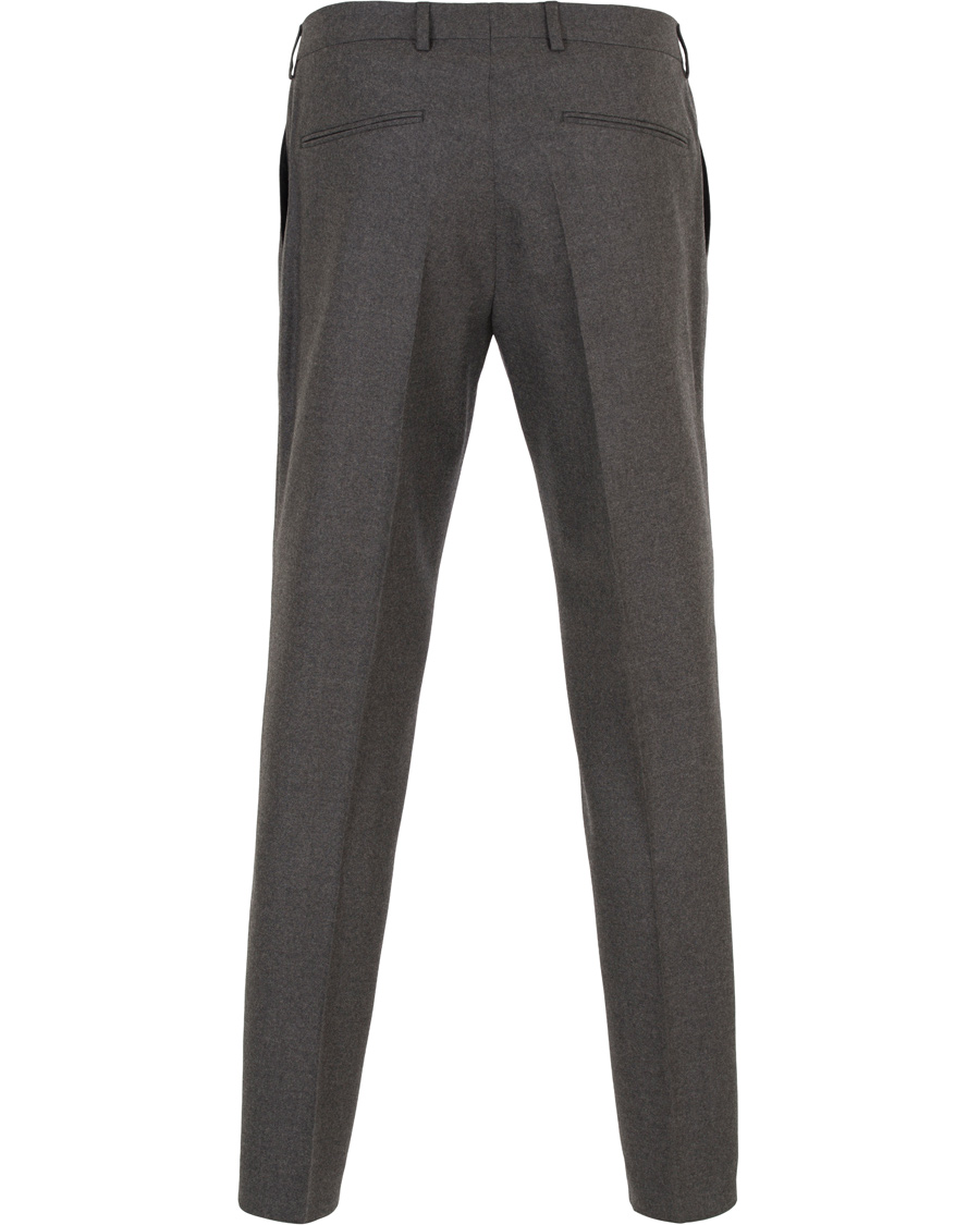 Herr | Byxor | Oscar Jacobson | David Double Plated Trousers Dark Grey
