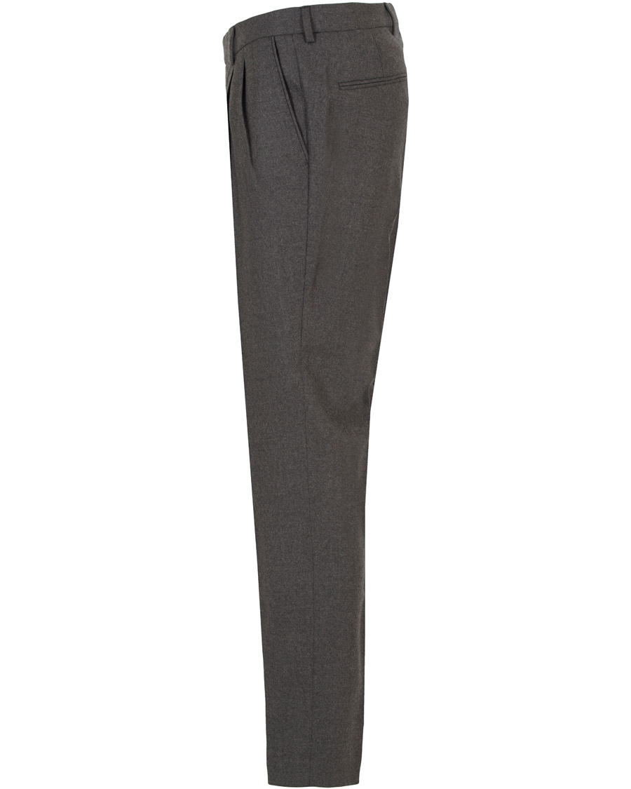 Herr | Byxor | Oscar Jacobson | David Double Plated Trousers Dark Grey