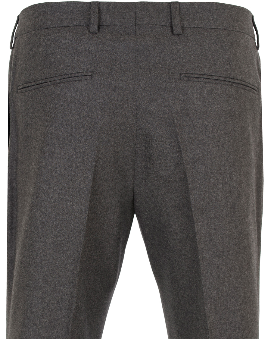 Herr | Byxor | Oscar Jacobson | David Double Plated Trousers Dark Grey