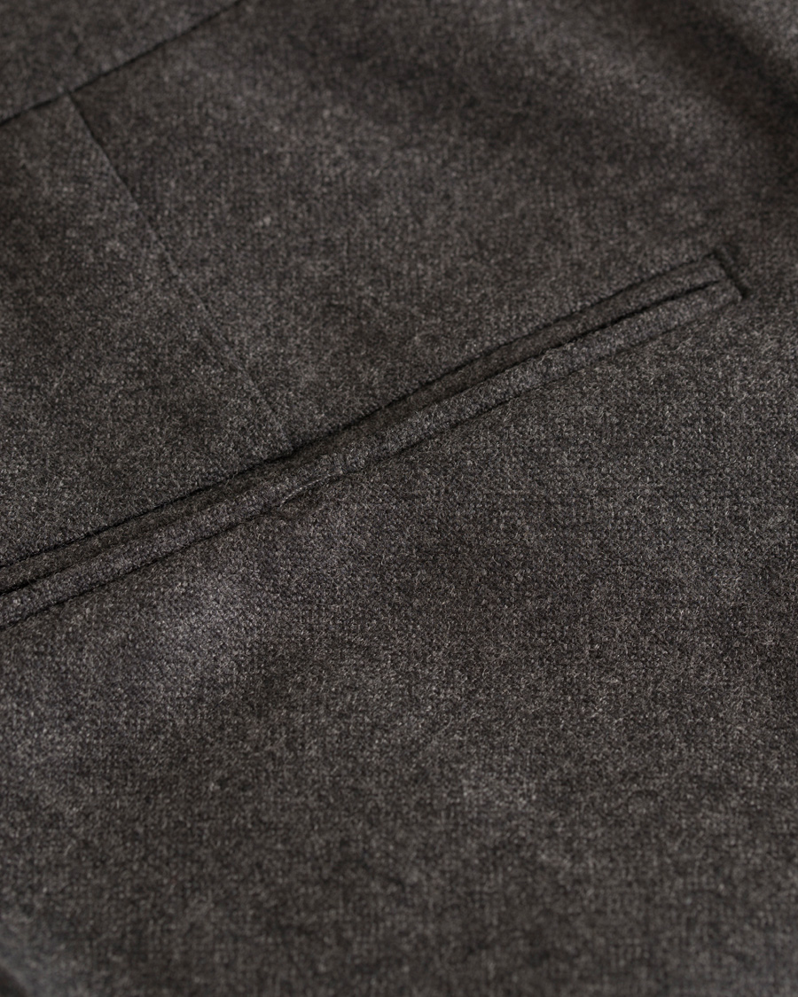 Herr | Byxor | Oscar Jacobson | David Double Plated Trousers Dark Grey