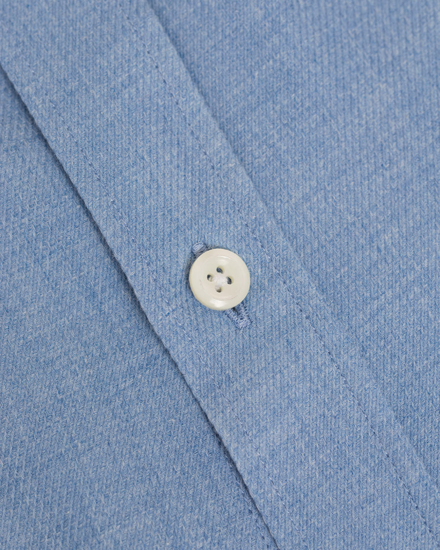 Herr | Skjortor | Oscar Jacobson | Herman 2 Flannel Shirt Light Blue