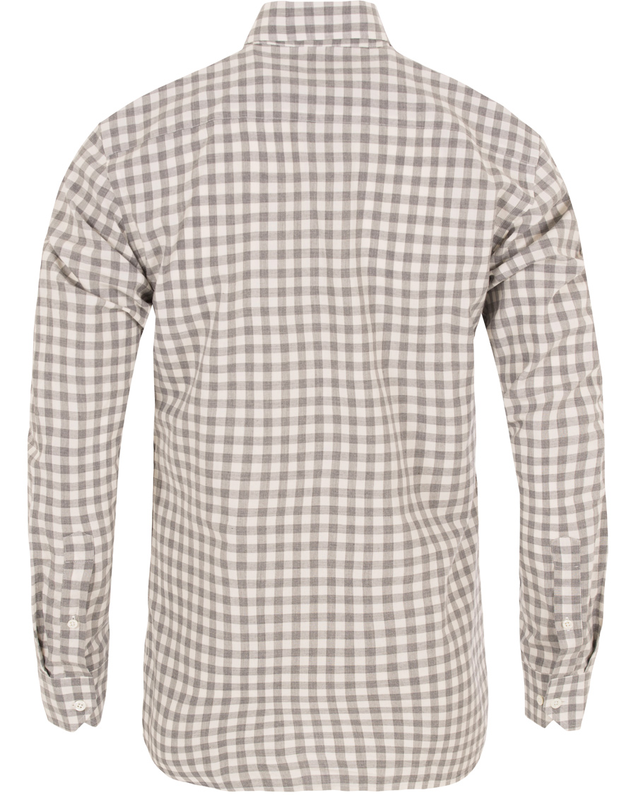 Herr | Skjortor | Oscar Jacobson | Herman 2 Flannel Check Shirt Grey