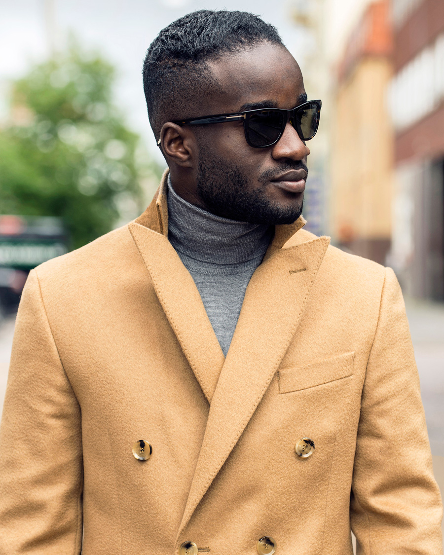Herr | Tröjor | Oscar Jacobson | Cole Extra Fine Merino Polo Grey