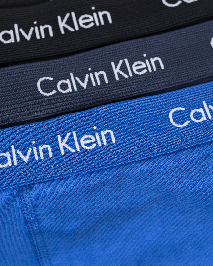 Herr | Underkläder | Calvin Klein | Cotton Stretch Long Leg Trunk 3-pack Blue/Black/Cobolt