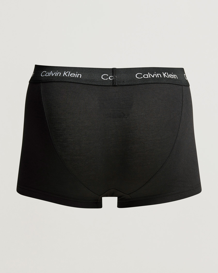 Herr | Underkläder | Calvin Klein | Cotton Stretch Low Rise Trunk 3-pack Blue/Black/Cobolt