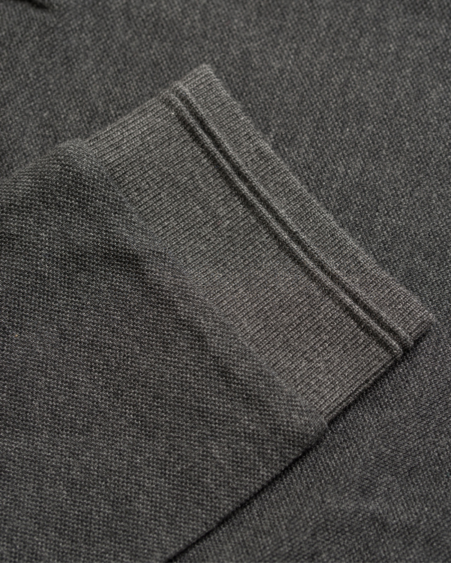 Herr | Tröjor | Lyle & Scott London Collection | Long Sleeve Pima Cotton Polo Charcoal Marl