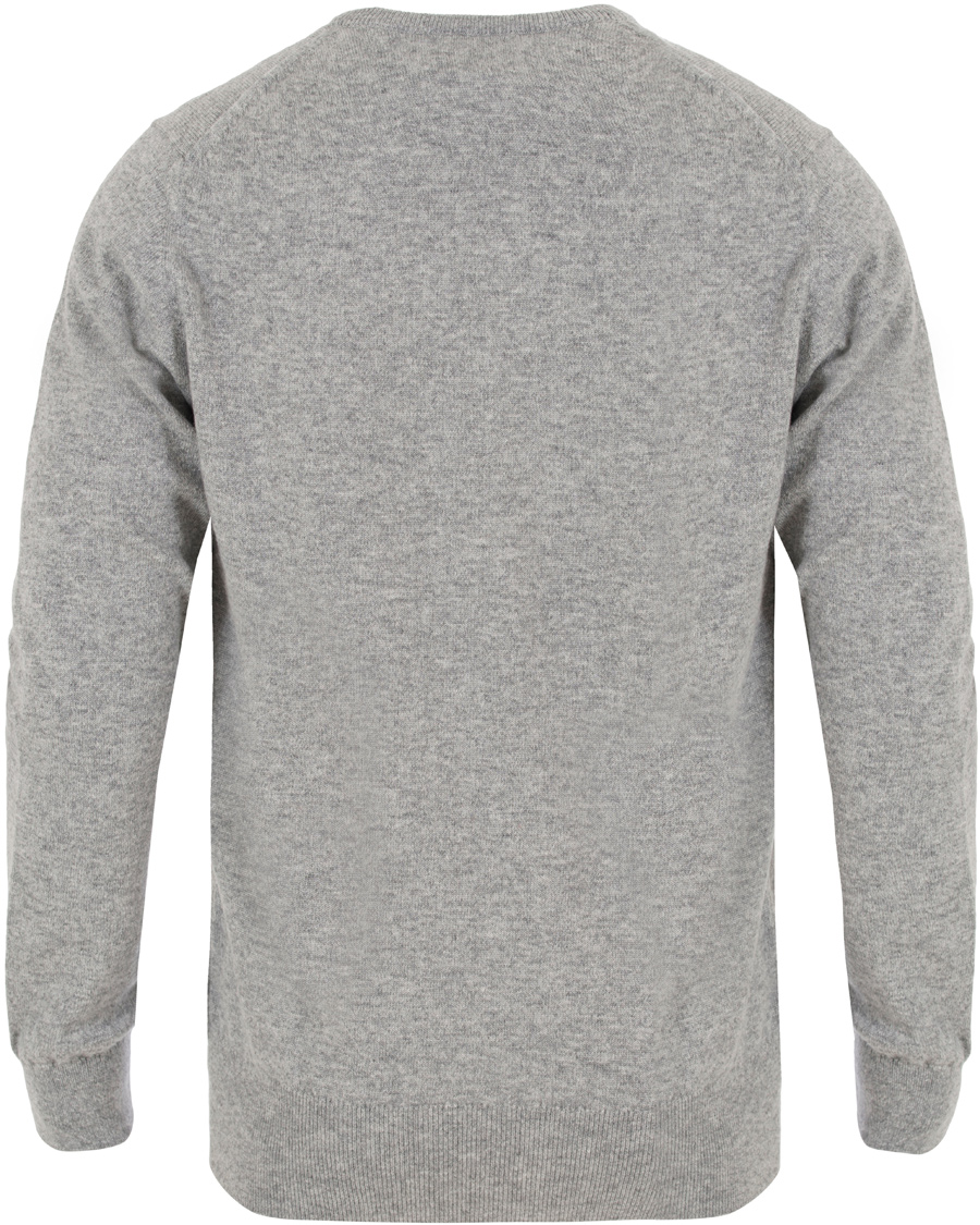 Herr | Tröjor | Johnstons of Elgin | Cashmere Crew Neck Light Grey
