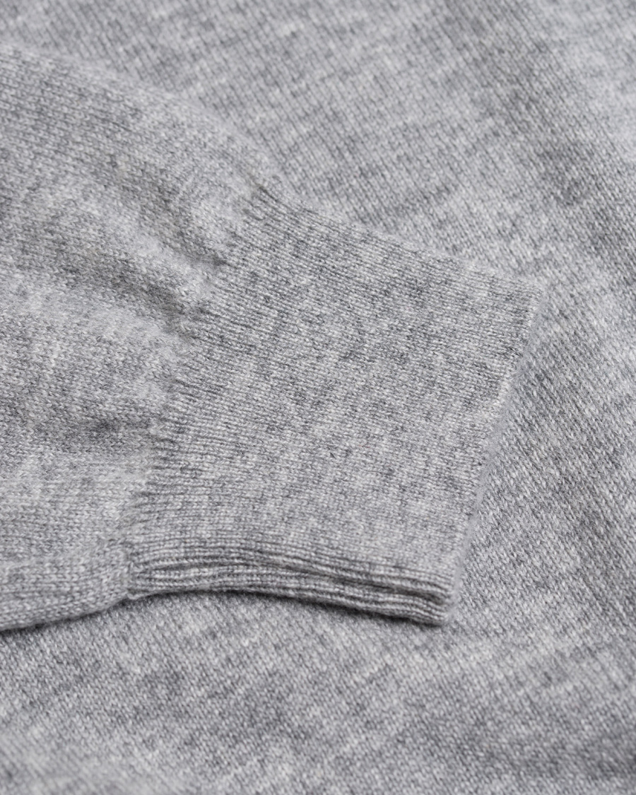 Herr | Tröjor | Johnstons of Elgin | Cashmere Crew Neck Light Grey