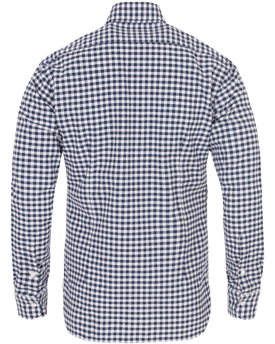 Herr | Skjortor | Barba Napoli | Dandylife Oxford Check Slim Fit Shirt Blue/White