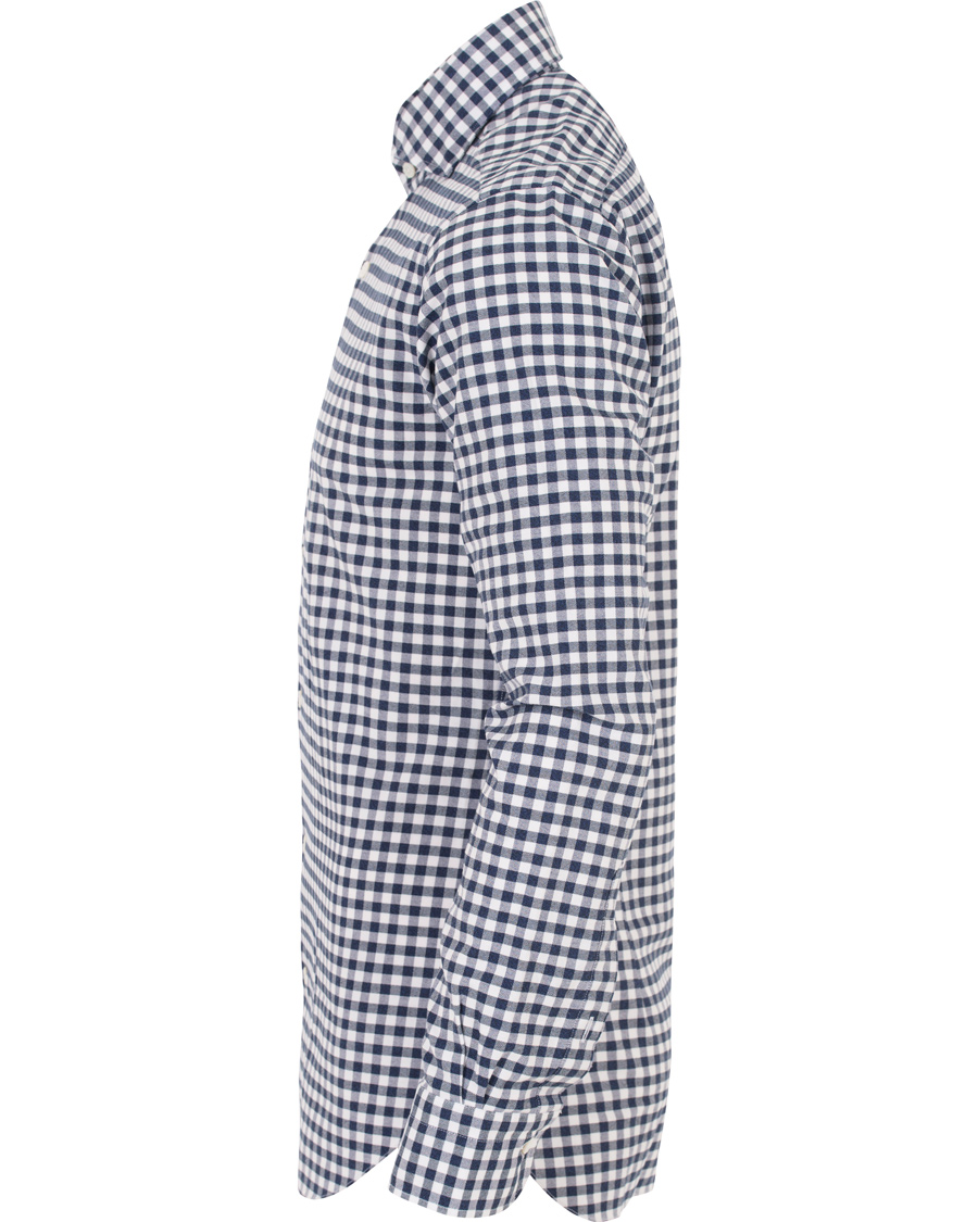 Herr | Skjortor | Barba Napoli | Dandylife Oxford Check Slim Fit Shirt Blue/White