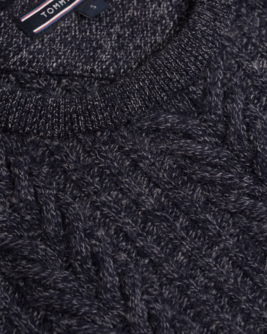 Herr | Tröjor | Tommy Hilfiger | Elim Block Sweater Silver Fog Heather