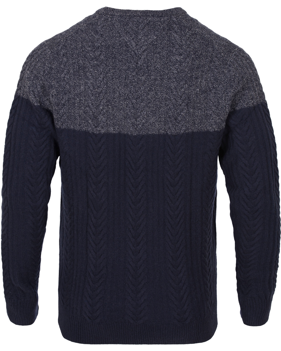 Herr | Tröjor | Tommy Hilfiger | Elim Block Sweater Silver Fog Heather