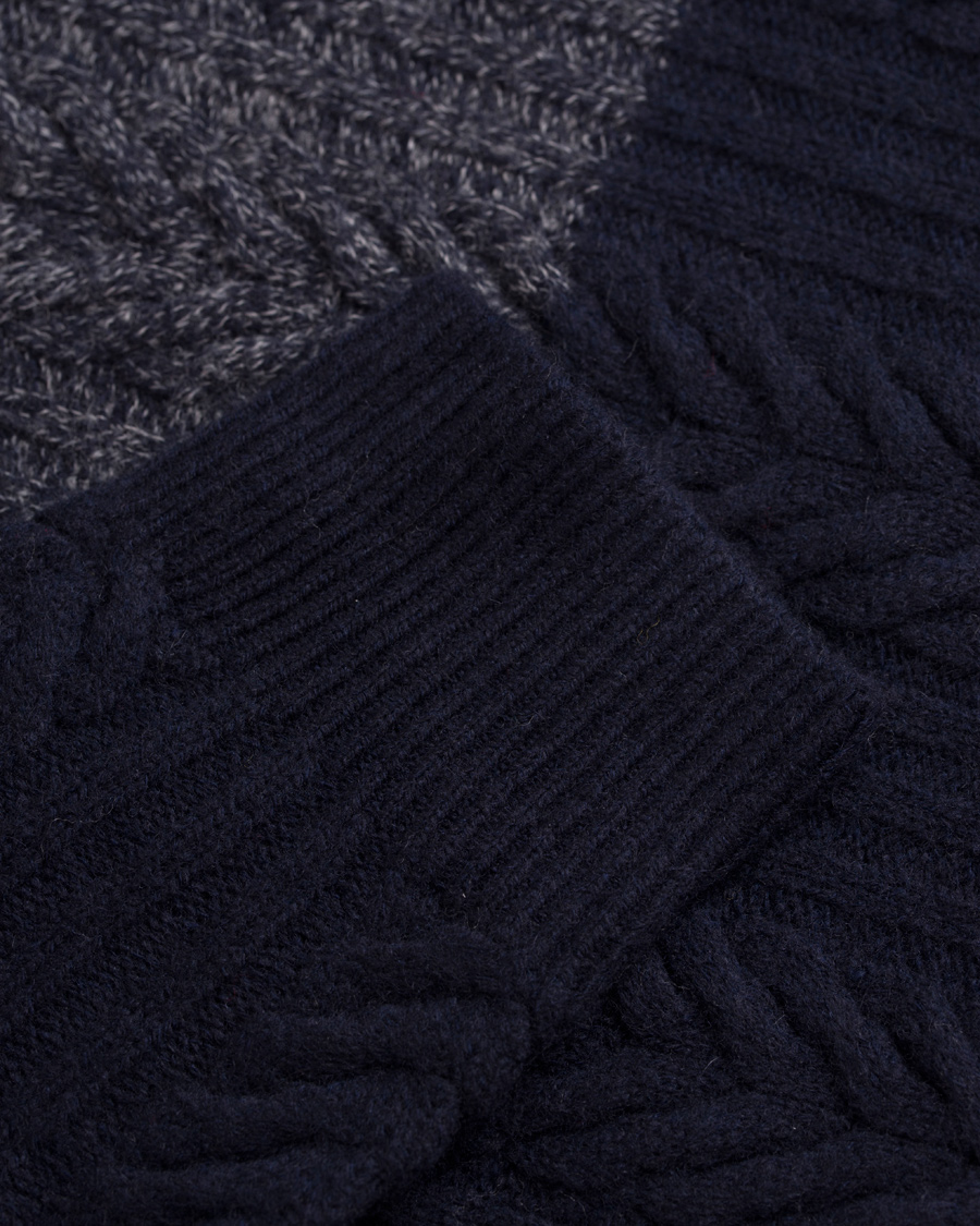 Herr | Tröjor | Tommy Hilfiger | Elim Block Sweater Silver Fog Heather