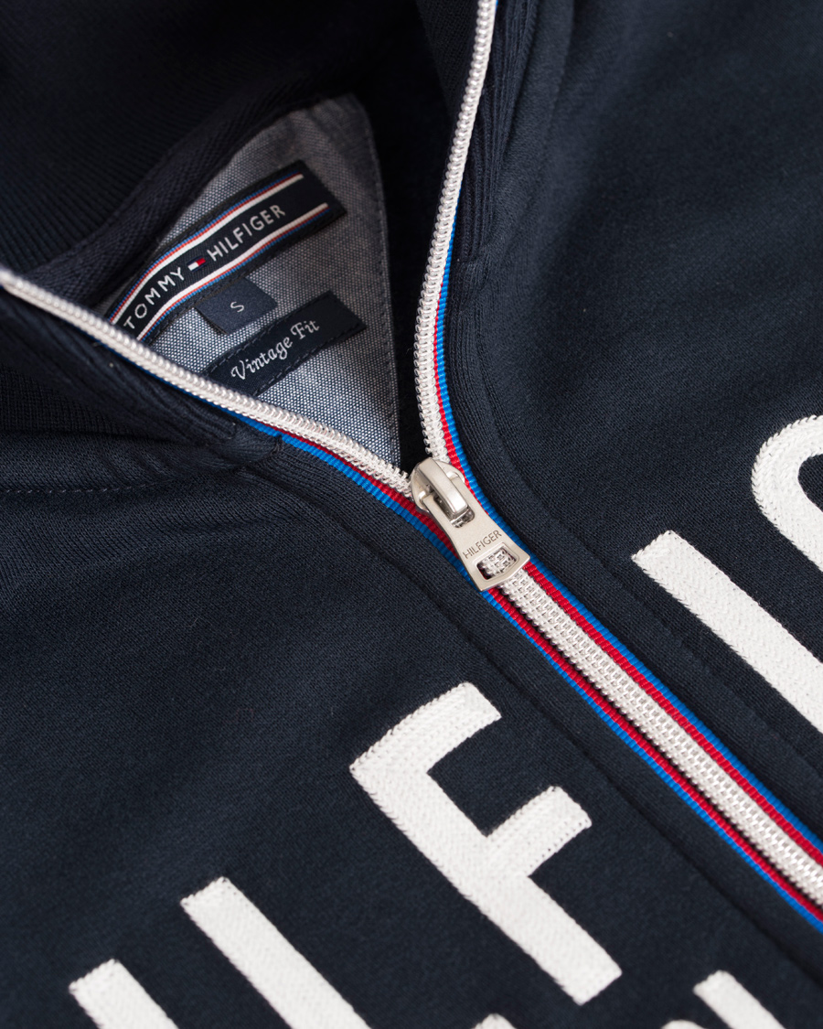 Herr | Tröjor | Tommy Hilfiger | Nate Zip-Trough Sweater Navy Blazer
