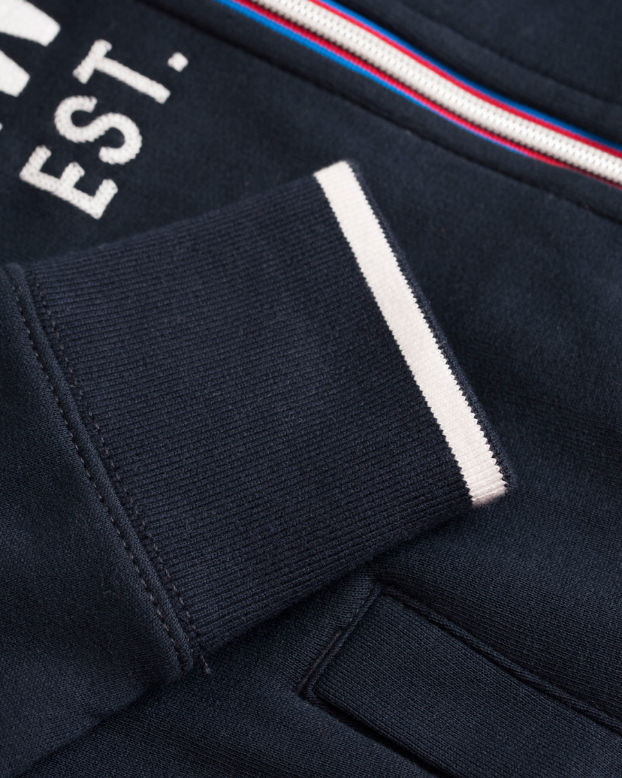 Herr | Tröjor | Tommy Hilfiger | Nate Zip-Trough Sweater Navy Blazer