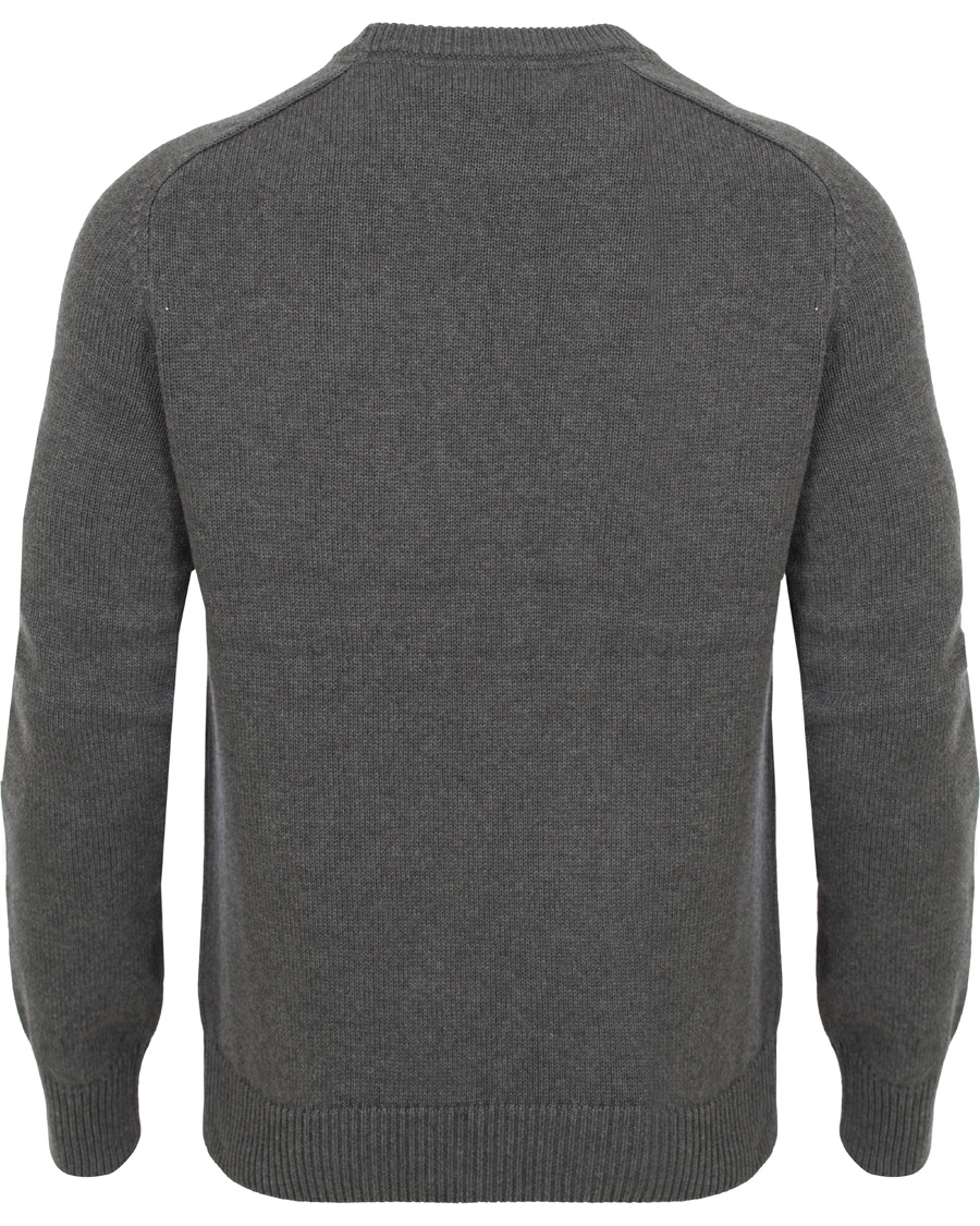 Herr | Tröjor | Morris | Lily Cotton Knit Oneck Dark Grey