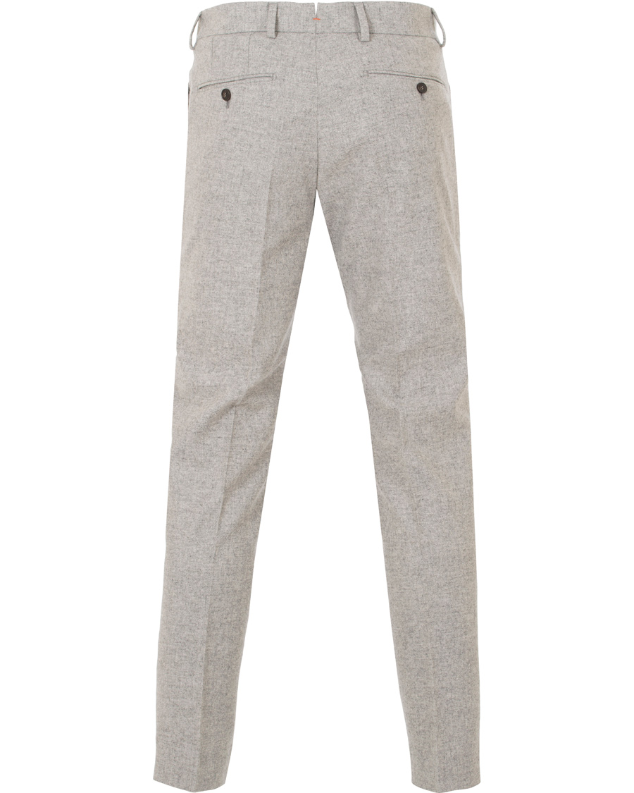 Herr | Byxor | Morris | Rodney Wool Trousers Light Grey