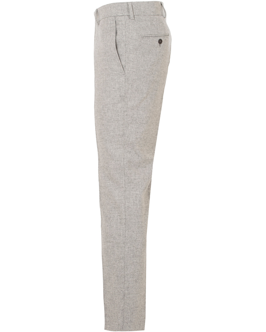 Herr | Byxor | Morris | Rodney Wool Trousers Light Grey