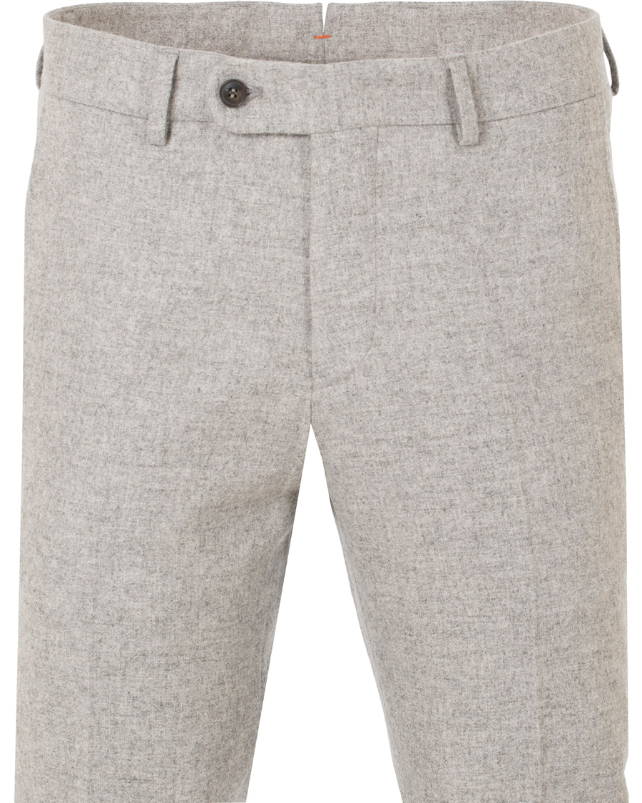Herr | Byxor | Morris | Rodney Wool Trousers Light Grey