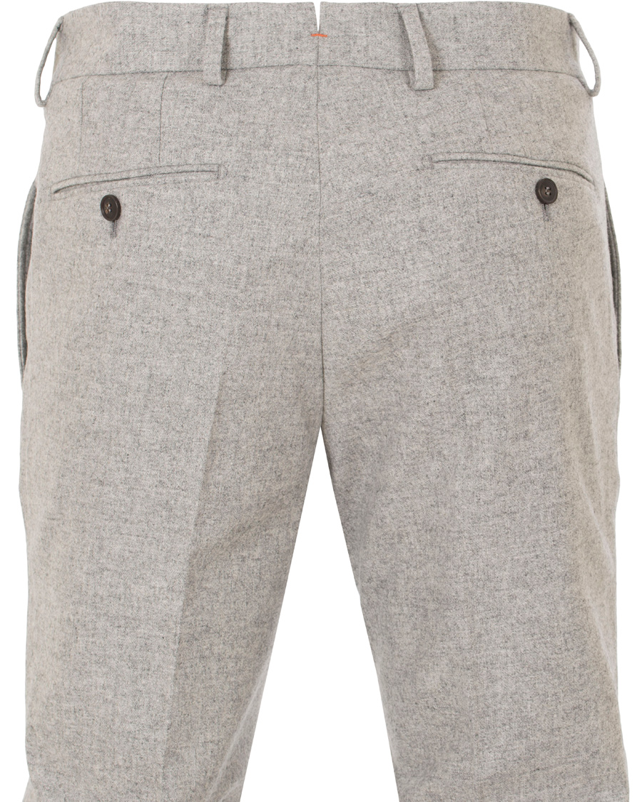 Herr | Byxor | Morris | Rodney Wool Trousers Light Grey