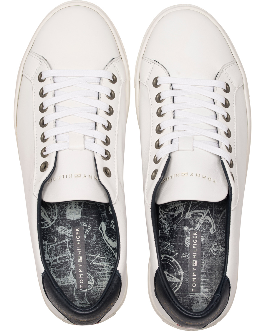 Herr | Tommy Hilfiger Mount Sneaker White Leather | Tommy Hilfiger | Mount Sneaker White Leather
