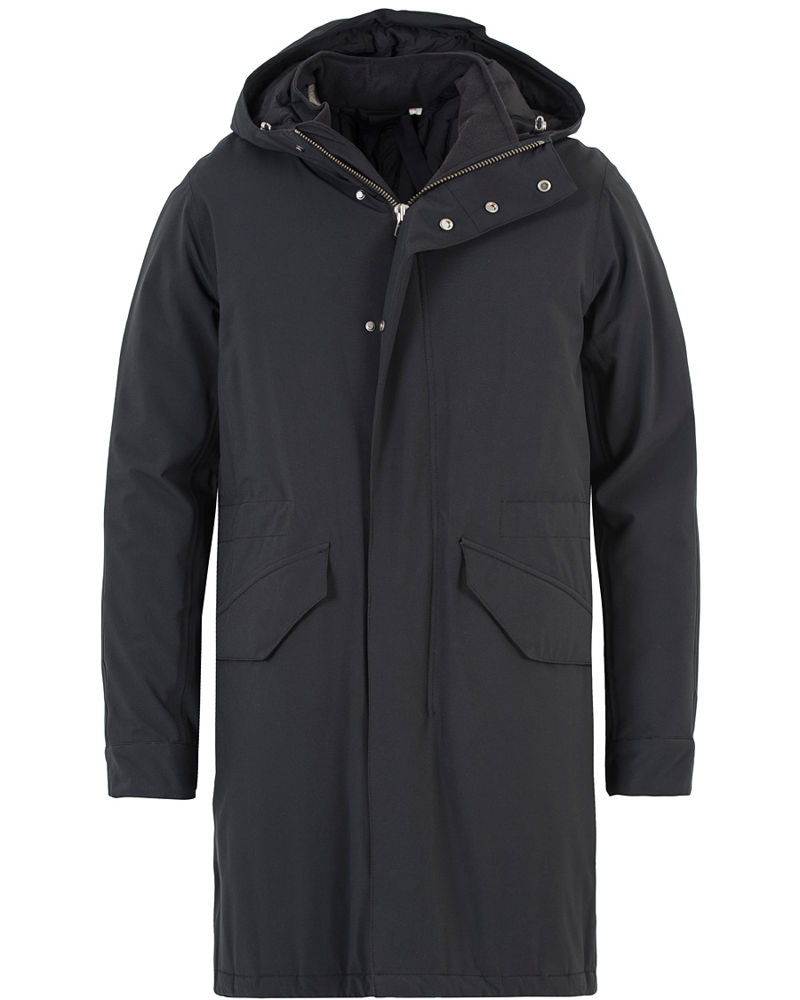 Herr | Jackor | GANT Diamond G | Weav Quilted Down Parka Black