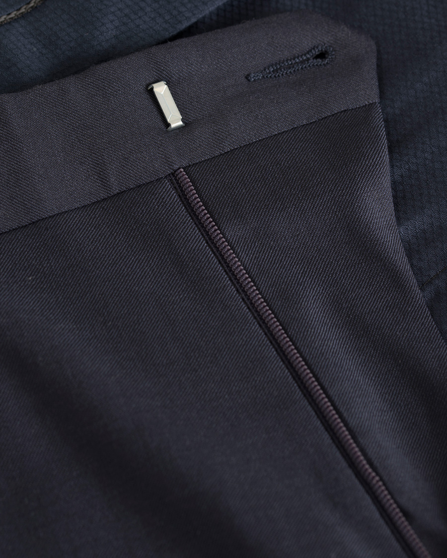 Herr | Byxor | GANT Diamond G | Tailored Slim Travel Pants Ink Blue