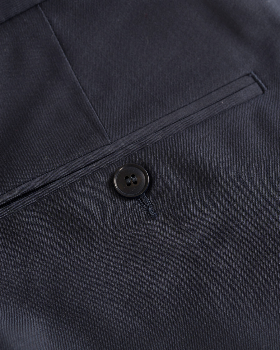 Herr | Byxor | GANT Diamond G | Tailored Slim Travel Pants Ink Blue