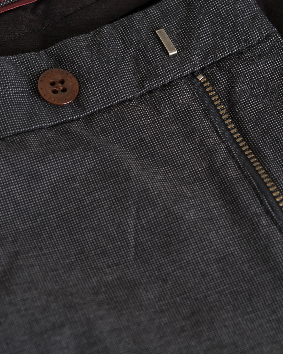 Herr | Byxor | GANT | Tailored Slim Wool Look Slacks Graphite