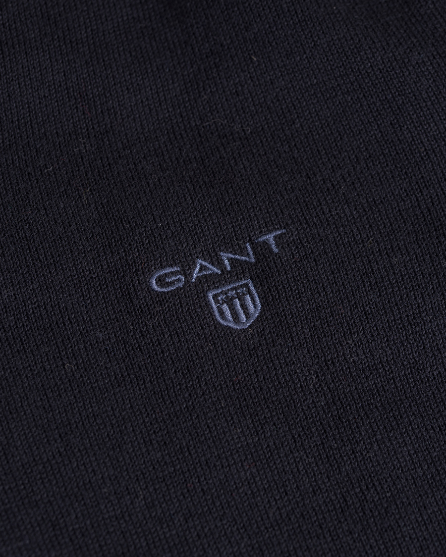 Herr | Tröjor | GANT | Lightweight Cotton V-Neck Navy