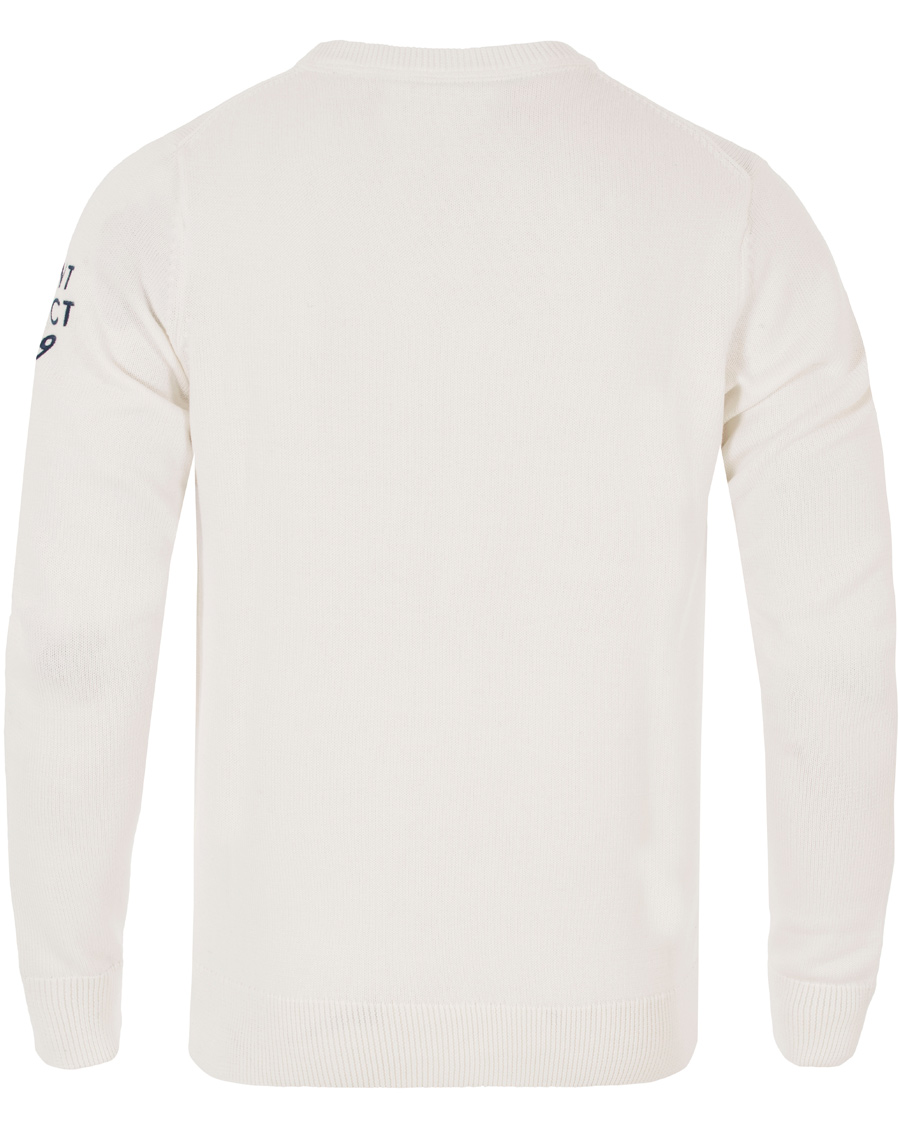 Herr | Tröjor | GANT | American Flag Sweater Off White