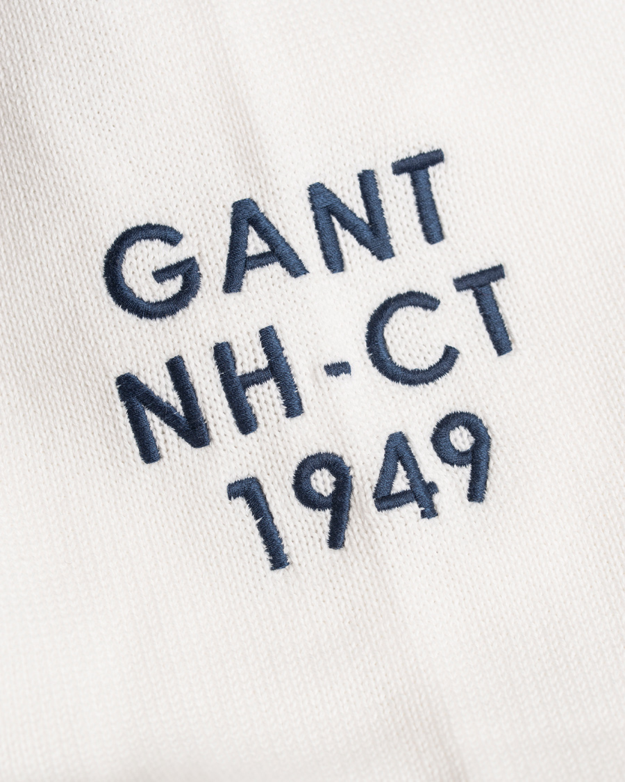 Herr | Tröjor | GANT | American Flag Sweater Off White