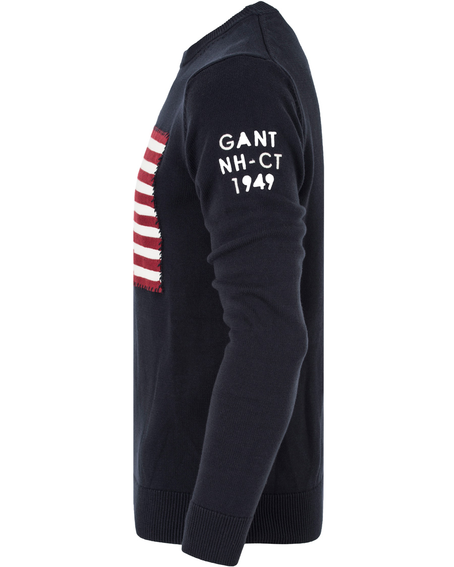 Herr | Tröjor | GANT | American Flag Sweater Navy