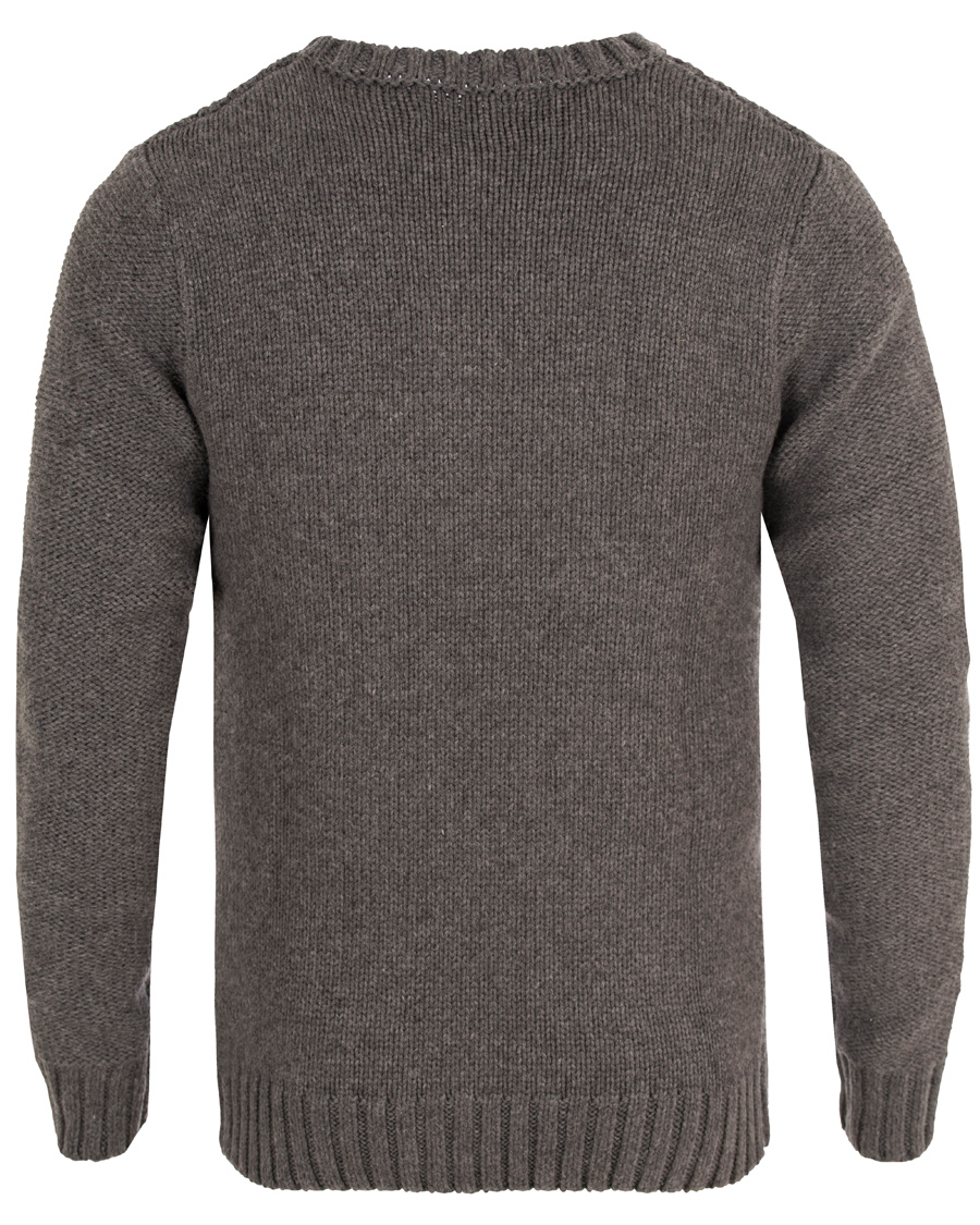 Herr | Tröjor | GANT | Cross Cable Crew Antracite Melange