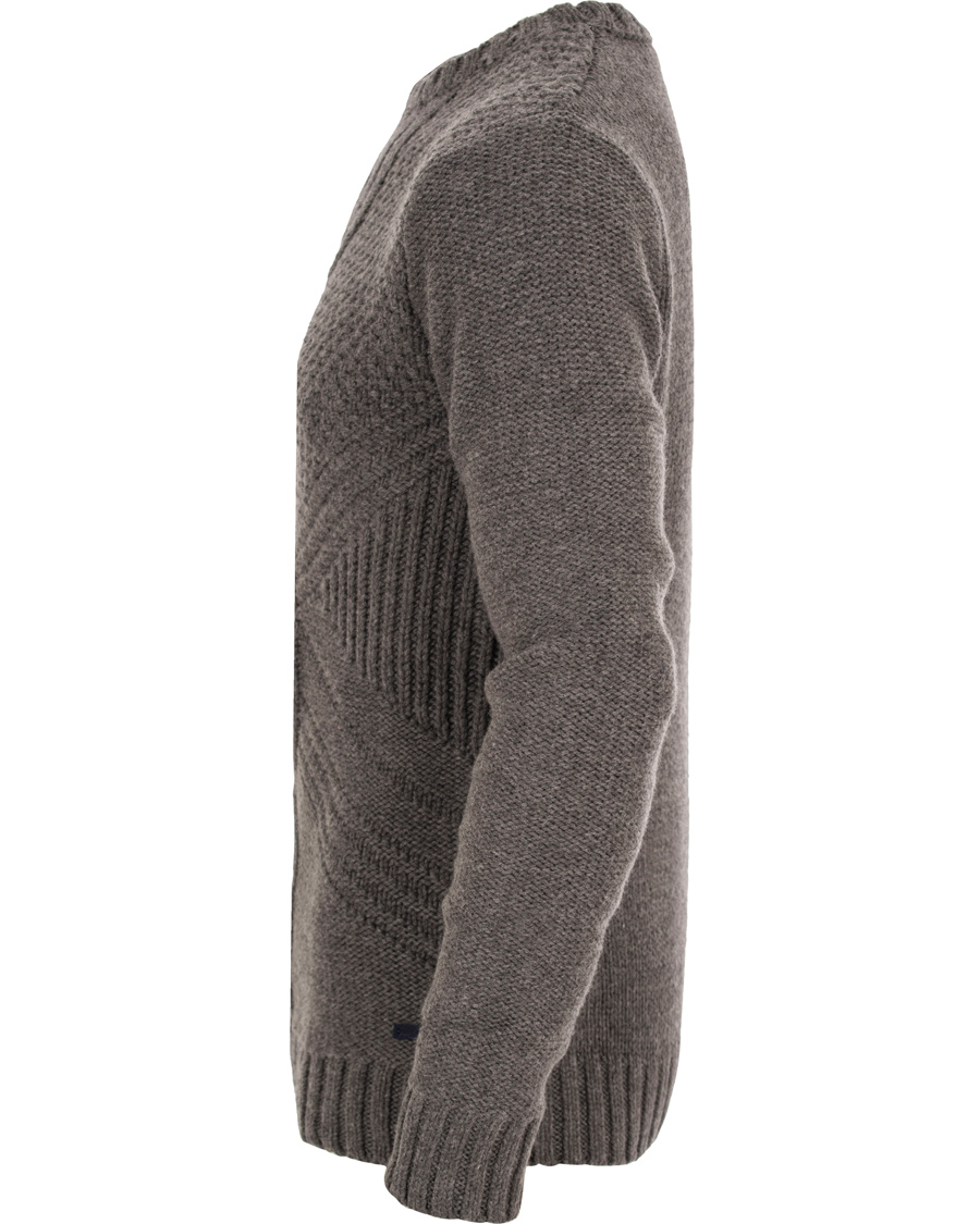 Herr | Tröjor | GANT | Cross Cable Crew Antracite Melange