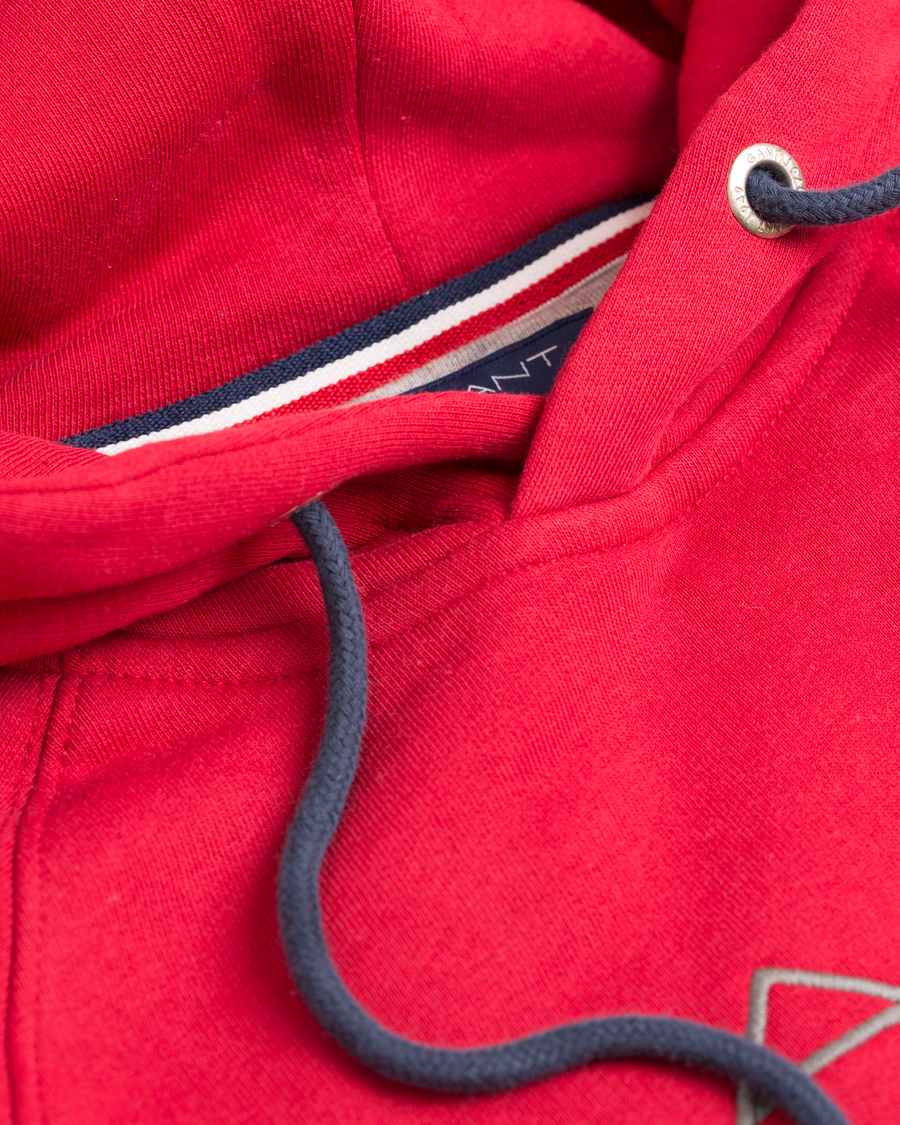 Herr | Tröjor | GANT | Shield Sweat Hoodie Thunder Red