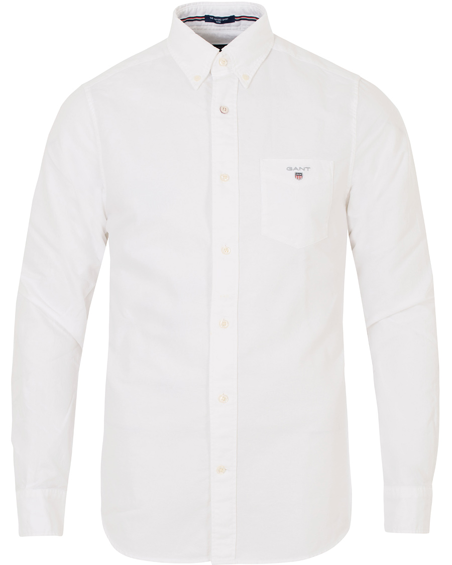 Herr | Skjortor | GANT | The Oxford Shirt Fitted Body White