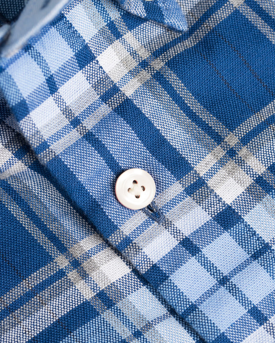Herr | Skjortor | GANT | Tech Prep Oxford Gingham Regular Fit Shirt Yale Blue