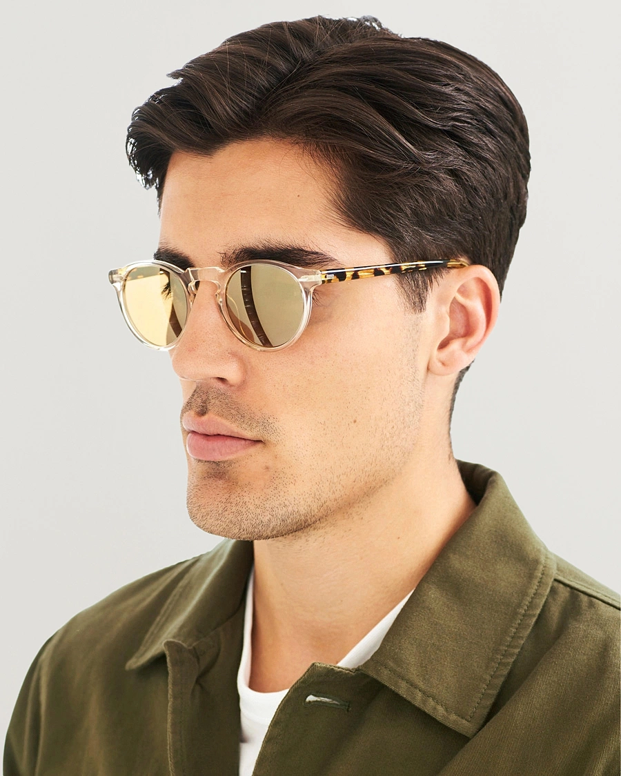 Herr | Solglasögon | Oliver Peoples | Gregory Peck Sunglasses Honey/Gold Mirror